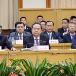 El presidente de la Asamblea Nacional, Tran Thanh Man, asiste a un seminario para intercambiar experiencias con el Congreso Popular Municipal de Beijing. Foto: VNA