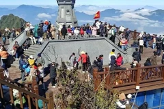 Los turistas en la provincia de Lao Cai (Fuente: VNA)