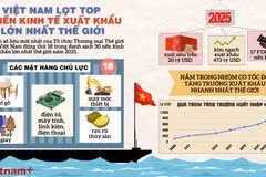Vietnam se sitúa entre las 30 mayores economías exportadoras del mundo para 2025