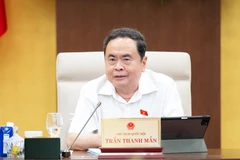 El presidente de la Asamblea Nacional, Tran Thanh Man, habla en el evento (Fuente: VNA)