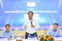El jefe de la VNAT, Nguyen Trung Khanh, habla en el evento (Fuente: VNA)