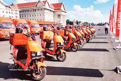 Viettel lanza la marca Unitel Logistics en Laos. Foto: VNA