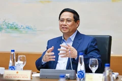 El primer ministro Pham Minh Chinh habla en el evento (Fuente: VNA)