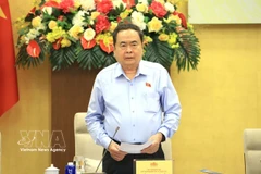 El presidente de la Asamblea Nacional, Tran Thanh Man, habla en la cita (Fuente: VNA)