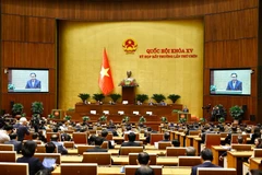 La Asamblea Nacional (Parlamento) de Vietnam concluyó hoy su novena reunión extraordinaria de la XV legislatura (Fuente: VNA)