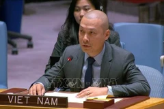 El ministro consejero Nguyen Hoang Nguyen, representante permanente adjunto de Vietnam ante la ONU (Fuente: VNA)