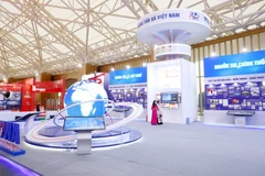 El stand de la Agencia Vietnamita de Noticias (VNA) en el evento (Fuente: VNA)