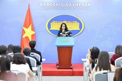 La portavoz del Ministerio de Relaciones Exteriores de Vietnam, Pham Thu Hang (Fuente: VNA)