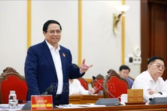 El primer ministro Pham Minh Chinh habla en el evento (Fuente: VNA)