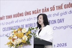 La ministra de Salud, Dao Hong Lan, habla en el evento (Fuente: VNA)