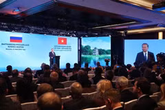 El secretario general del Partido Comunista de Vietnam, To Lam, participa en el Foro Empresarial Vietnam - Rusia (Fuente: VNA)