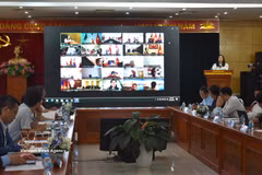 La vicecanciller Le Thi Thu Hang habla en la cita (Fuente: VNA)