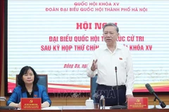 l secretario general del Partido Comunista de Vietnam, To Lam, habla en el evento (Fuente: VNA)