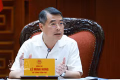 El primer ministro de Vietnam, Le Minh Hung, habla en la cita (Fuente: VNA)