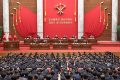 Una reunión del Partido de Trabajadores de Corea del Norte (Fuente: VNA)