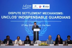 El viceministro de Relaciones Exteriores, Nguyen Manh Cuong, habla en el evento (Fuente: VNA)