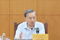 El secretario general del Partido Comunista de Vietnam, To Lam, habla en la cita (Fuente: VNA)
