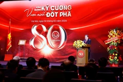 El presidente de la Asamblea Nacional de Vietnam, Tran Thanh Man, habla en el evento (Fuente: VNA)