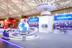 El espacio de la Agencia vietnamita de Noticias (VNA) en la exposición (Fuente: VNA)