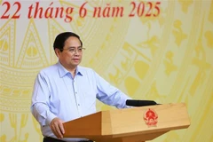 El primer ministro Pham Minh Chinh habla en el evento (Fuente: VNA)