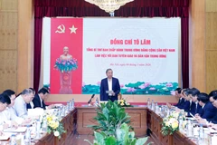 El secretario general del Partido Comunista de Vietnam, To Lam, habla en la cita (Fuente: VNA)