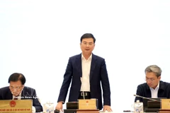 El vicegobernador del BEV, Pham Thanh Ha, habla en la cita (Fuente: VNA)