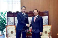 El vicepremier y canciller de Vietnam, Bui Thanh Son y el canciller de Tailandia, Maris Sangiampongsa (Fuente: VNA)