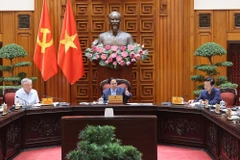 El primer ministro de Vietnam, Pham Minh Chinh, preside la reunión (Fuente: VGP)