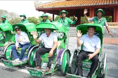 La ciudad de Hue se ha convertido en la primera localidad vietnamita en poner en marcha el servicio Grab Xich lo (Fuente: VNA)
