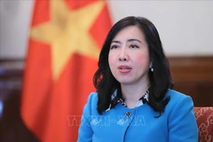La viceministra de Relaciones Exteriores, Le Thi Thu Hang (Fuente: VNA)