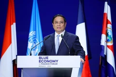 El primer ministro de Vietnam, Pham Minh Chinh, habla en el foro (Fuente: VNA)