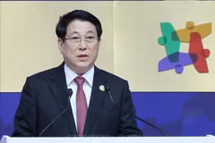 El presidente Luong Cuong habla en el evento (Fuente: VNA)