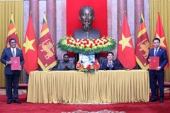 Presidente de Vietnam sostiene conversaciones con su homólogo esrilanqués 