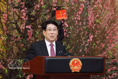 El presidente de Vietnam, Luong Cuong, habla en la cita (Fuente: VNA)
