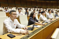 En el noveno período de sesiones de la XV Legislatura del Parlamento (Fuente: VNA)