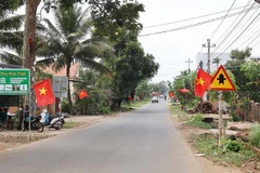 Una ruta del modelo Carretera de la Bandera Nacional en el distrito de Cu Kuin en la provincia de Dak Lak (Fuente: VNA)