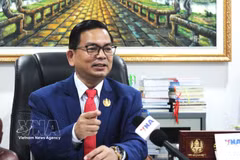 El doctor Kin Phea, director general del Instituto de Relaciones Internacionales de Camboya (Fuente: VNA)