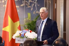 El primer secretario del Comité Central del Partido Comunista de Cuba y presidente de la República, Miguel Díaz-Canel Bermúdez (Fuente: VNA)