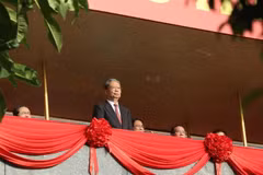 El miembro del Comité Permanente del Buró Político y presidente del Comité Permanente de la Asamblea Popular Nacional de China, Zhao Leji (Fuente: VNA)