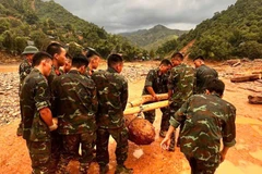 Una bomba de unos 350 kg fue retirada de forma segura de una zona residencial en la provincia norteña vietnamita de Dien Bien (Fuente: VNA)