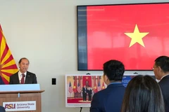 El embajador vietnamita en Estados Unidos, Nguyen Quoc Dung, habla en el evento (Fuente: VNA)