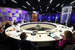 El presidente Vladimir Putin en la reunión del Foro de la "Semana Nuclear Mundial". Foto: VNA