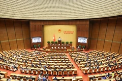 En una sesión del Parlamento (Fuente: VNA)