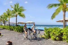 Turistas extranjeros en Vietnam (Fuente: VNA)