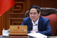El premier Pham Minh Chinh habla en la cita (Fuente: VNA)