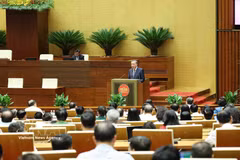 El secretario general del Partido Comunista y presidente de Vietnam, To Lam, habla en la cita (Fuente: VNA)