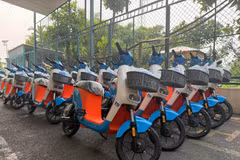 Se prevé que en marzo entren en funcionamiento un total de 500 bicicletas eléctricas de uso público en toda la red de estaciones de Ciudad Ho Chi Minh. (Foto: Centro de Gestión del Transporte Público de Ciudad Ho Chi Minh)