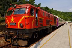 El tren “Conexión del Patriomnio del Centro” (Fuente: nhandan.vn)