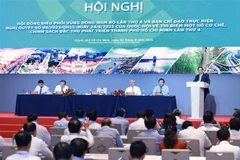 El primer ministro de Vietnam, Pham Minh Chinh, habla en el evento (Fuente: VNA)