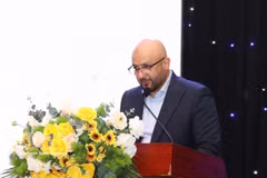 Rashid Abdulmajid Ibrahim Mohammed Al Ali, vicepresidente de la Federación Asiática de Karate, habla en la cita (Fuente: VNA)